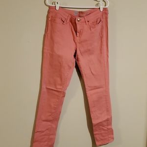 Pink skinny jeans